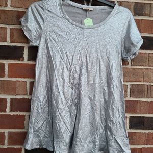 Bordeaux Silver Metallic Top